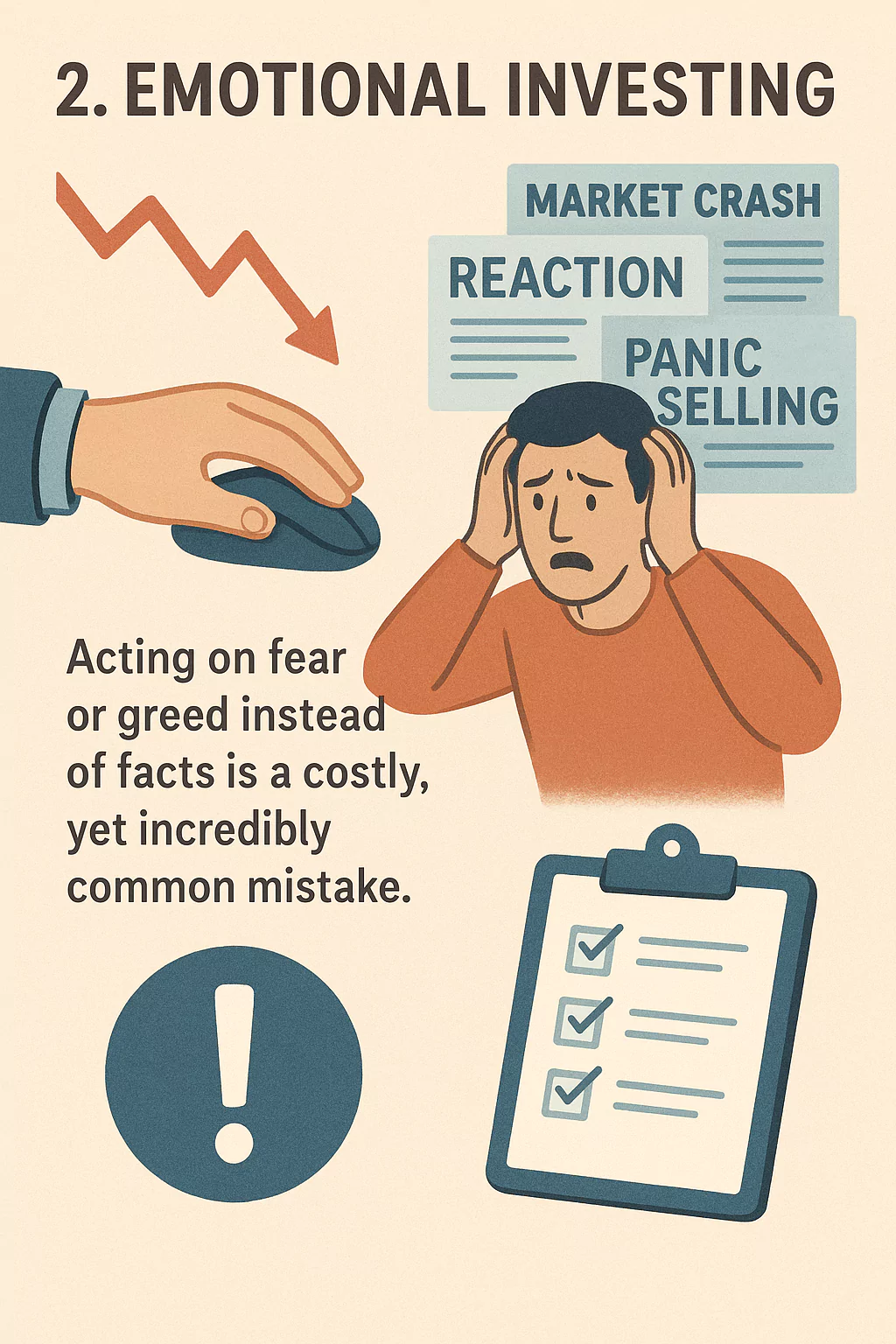 emotional investing as mistake from trading illustration
