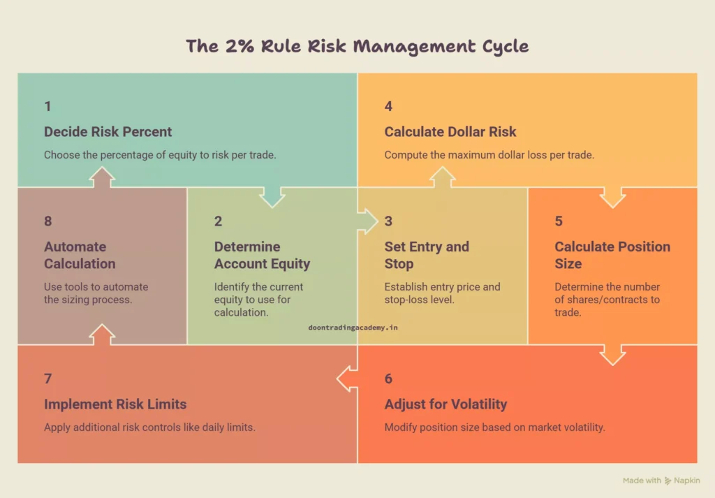 illustration of How to Apply the 2% Rule in Trading