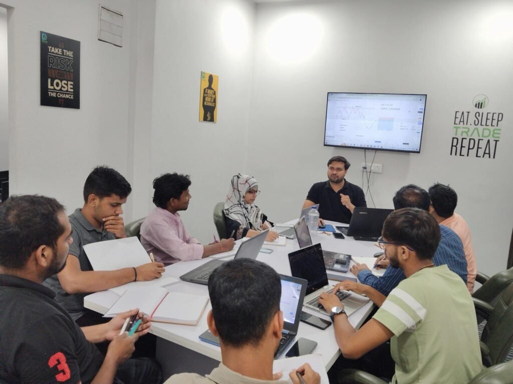 mentor at dta explaining about some trading concepts